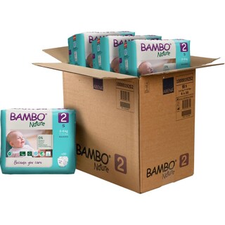 Foto 1 | Foto 1 | Bolsa Verde Hipoalergénica Para Pañales Bambo Nature, Tamaño 2 (7-13 Libras) - Venta Internacional.