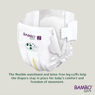 Foto 2 | Foto 2 | Bolsa Verde Hipoalergénica Para Pañales Bambo Nature, Tamaño 2 (7-13 Libras) - Venta Internacional.