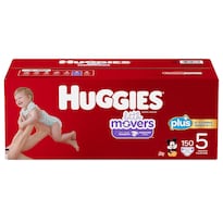 Pañales Huggies Little Movers Plus, Talla 5, Más De 27 Libras, 150 Unidades - Venta Internacional.