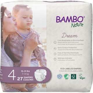 Foto 1 | Foto 1 | Pañales Para Bebés Bambo Nature Hipoalergénicos Tamaño 4 (15-31 Libras) - Venta Internacional.