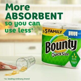 Foto 4 | Foto 4 | Toallas De Papel Bounty Tamaño Rápido Color Blanco 16 Unidades Familiares = 40 Estándar - Venta Internacional.