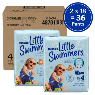 Foto 2 | Foto 2 | Pañales De Natación Huggies Little Swimers Talla 4 (11-15 Kg) 36 Unidades - Venta Internacional.