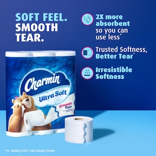 Foto 2 | Foto 2 | Papel Higiénico Charmin Ultra Soft 18 Mega Xl = 108 Regular - Venta Internacional.