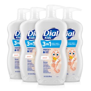 Foto 1 | Foto 1 | Body And Hair Bubble Bath Dial Kids, Color Melocotón, 710 Ml (paquete De 4) - Venta Internacional.
