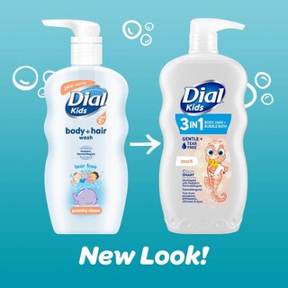 Foto 2 | Foto 2 | Body And Hair Bubble Bath Dial Kids, Color Melocotón, 710 Ml (paquete De 4) - Venta Internacional.