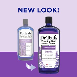 Foto 2 | Foto 2 | Baño Espumoso Dr. Teal's Soothe & Sleep Lavender, 1 Litro (paquete De 2) - Venta Internacional.