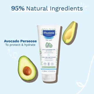 Foto 3 | Foto 3 | Gel Limpiador Mustela Baby 2 En 1 Para Cuerpo Y Cabello Con Aguacate 200 Ml - Venta Internacional.
