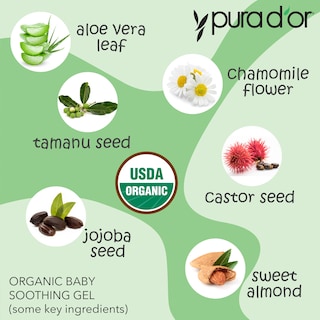 Foto 4 | Foto 4 | Gel Calmante Pura D'or Organic Baby 473 Ml Con Aloe Vera Y Aceites - Venta Internacional.