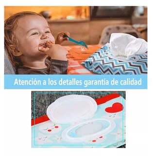 Foto 4 | Foto 4 | Bolsa De Toallitas Húmedas Para Bebés, Sin Alcohol 8 Pcs Figuras Colores