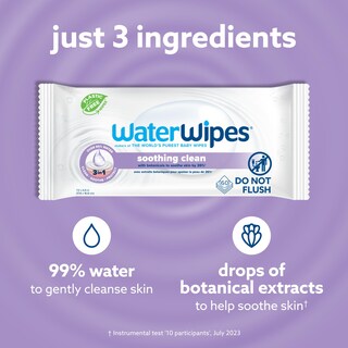 Foto 3 | Foto 3 | Toallitas Para Bebés Waterwipes Soothing Clean, 99% A Base De Agua, 360 Unidades - Venta Internacional.