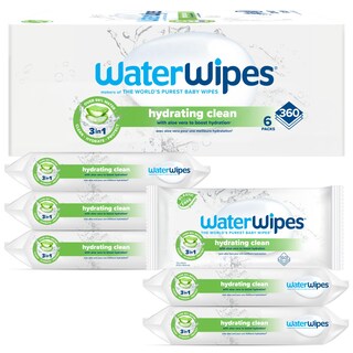 Foto 1 | Foto 1 | Toallitas Para Bebés Waterwipes Hydrating Clean, 99% A Base De Agua, 360 Unidades - Venta Internacional.