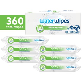 Foto 2 | Foto 2 | Toallitas Para Bebés Waterwipes Hydrating Clean, 99% A Base De Agua, 360 Unidades - Venta Internacional.