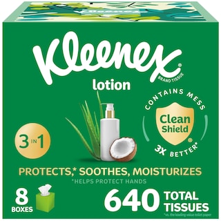 Foto 1 | Foto 1 | Loción Kleenex Facial Tissue Con Aceite De Coco 3 Capas 640 Pañuelos - Venta Internacional.