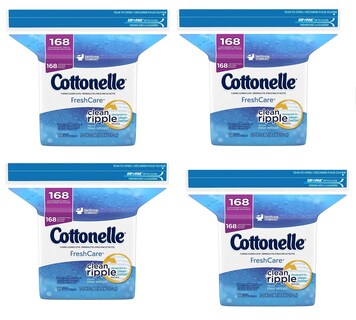 Foto 1 | Foto 1 | Toallitas Desechables Cottonelle Fresh Care  168 Unidades (4 Paquetes) - Venta Internacional.