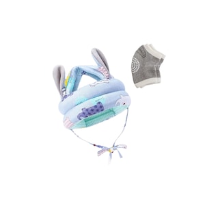 Foto 1 | Foto 1 | Casco para Bebés Antigolpes más Rodilleras Azul Elephant