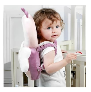 Foto 5 | Foto 5 | Casco Para Bebe Antigolpes Gorro Protector Cabeza Acolchada Mariposa Rosa