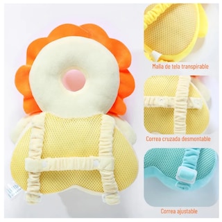 Foto 2 | Foto 2 | Casco Para Bebe Antigolpes Gorro Protector Cabeza Acolchada Leon Eo Safe Imports Esi-21257 Amarillo