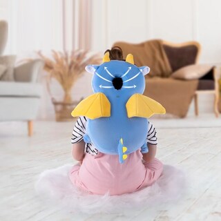 Foto 2 | Foto 2 | Casco Para Bebe Gorro Protector Cabeza Acolchada Dragon Volador Peluche Eo Safe Importsesi-21256 Azul
