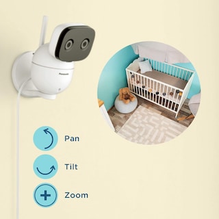 Foto 3 | Foto 3 | Cámara de Vídeo para Bebés Panasonic Kx-hnc301w Mando a Distancia - Venta Internacional