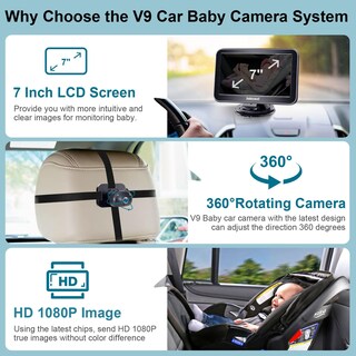 Foto 2 | Foto 2 | Cámara De Coche Dohonest V9 De 7 Pulgadas Hd 1080p Orientada Hacia Atrás - Venta Internacional.