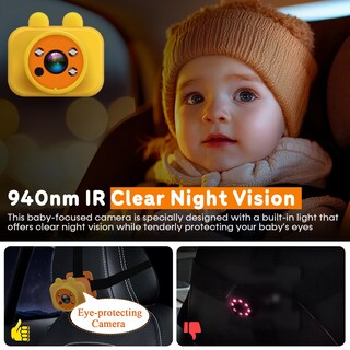 Foto 6 | Foto 6 | Monitor De Cámara De Coche Para Bebés Yakry Con Pantalla Táctil De 7 Pulgadas 1080p Hd - Venta Internacional.