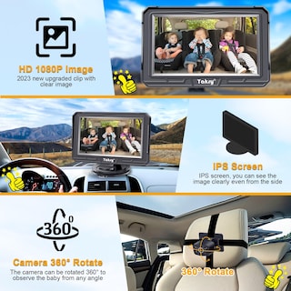 Foto 5 | Foto 5 | Cámara De Coche Para Bebés Yakry Y60 Hd 1080p Con Visión Diurna Y Nocturna - Venta Internacional.