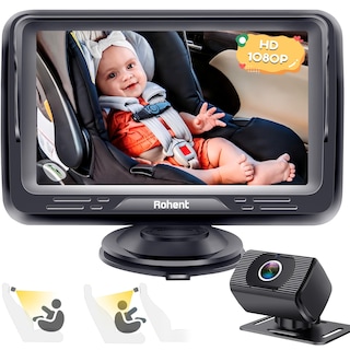 Foto 1 | Foto 1 | Cámara De Coche Para Bebés Rohent Hd 1080p Con Monitor Para Bebés Orientado Hacia Atrás - Venta Internacional.