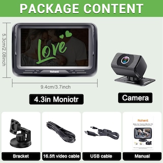 Foto 5 | Foto 5 | Cámara De Coche Para Bebé Rohent Hd 1080p Usb Plug & Play, Asiento Trasero - Venta Internacional.