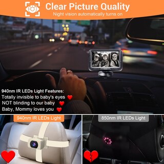 Foto 2 | Foto 2 | Cámara De Coche Para Bebés Rohent Beige 1080p Hd Con Visión Nocturna 150° - Venta Internacional.