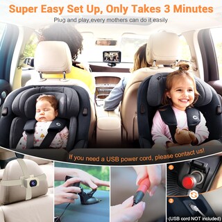Foto 3 | Foto 3 | Cámara De Coche Para Bebés Rohent Beige 1080p Hd Con Visión Nocturna 150° - Venta Internacional.