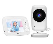 Monitor De Video Para Bebés Con Cámara De Visión Nocturna Blanco