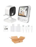 Monitor De Bebe Con Camara De Vision Nocturna Blanco/negro