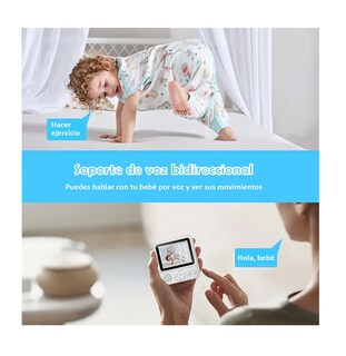 Foto 3 | Foto 3 | Monitor De Bebe Con Camara De Vision Nocturna Blanco