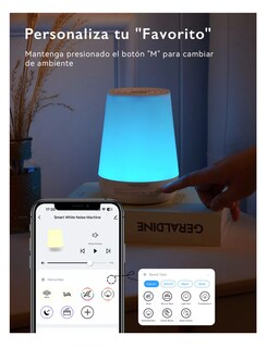 Foto 4 | Foto 4 | Máquina de Ruido Blanco Momcozy con Control App y Luz Nocturna Blanco