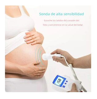 Foto 4 | Foto 4 | Detector De Frecuencia Cardíaca Fetal Doppler + Gel Batería Blanco/azul