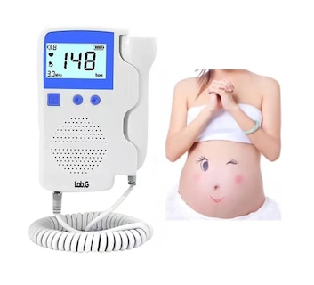 Foto 2 | Foto 2 | Detector De Frecuencia Cardíaca Fetal Doppler + Gel Batería Blanco/azul