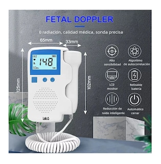 Foto 3 | Foto 3 | Detector De Frecuencia Cardíaca Fetal Doppler + Gel Batería Blanco/azul