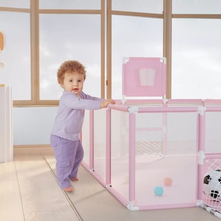 Foto 3 | Foto 3 | Corralito Para Bebé Corral Infantil  Gimnasio De Juegos Eo Safe Imports Esi-18408  Rosa