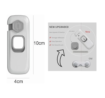 Foto 2 | Foto 2 | Kit con 5 Seguros Protección para Cajones color Gris