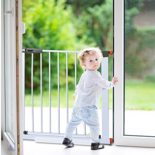 Foto 8 | Foto 8 | Reja de Seguridad Shimy 83244-wh con Doble Seguro Fácil de Instalar Blanco para Bebé