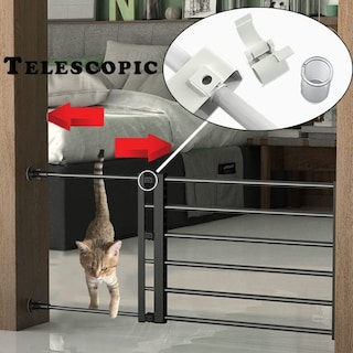 Foto 3 | Foto 3 | Puerta Para Perros Stoneglow, Escalón Expandible De 56 A 100 Cm, Color Negro - Venta Internacional.