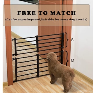 Foto 4 | Foto 4 | Puerta Para Perros Stoneglow, Escalón Expandible De 56 A 100 Cm, Color Negro - Venta Internacional.