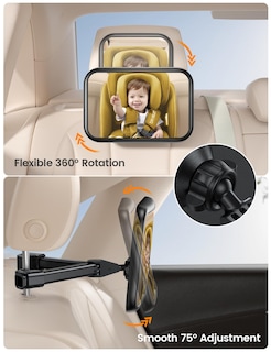Foto 5 | Foto 5 | Espejo De Coche Para Bebé Lamicall Espejo Acrílico Irrompible De Seguridad - Venta Internacional.