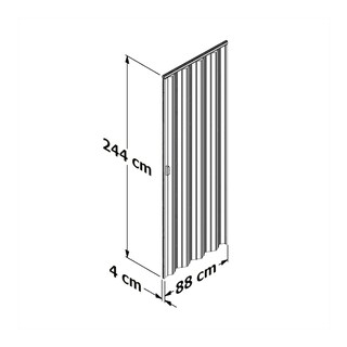 Foto 3 | Foto 5 | Puerta Plegable Playcon 88 x 244 cm Pvc Mapple