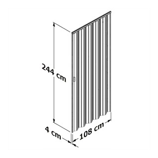 Foto 5 | Foto 7 | Puerta Plegable Grande - Blanca