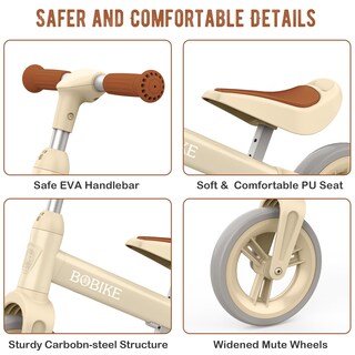 Foto 3 | Foto 3 | Bicicleta Balance Bobike Beige para Niños de 1 a 6 Años - Venta Internacional