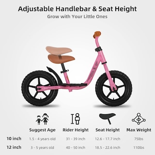 Foto 4 | Foto 4 | Bicicleta de Equilibrio Joystar Rosa Infantil-Venta Internacional