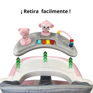 Foto 5 | Foto 5 | Andadera Caminadora 2 En 1 Con Luz Y Sonido Diseño De Changuito - Rosa