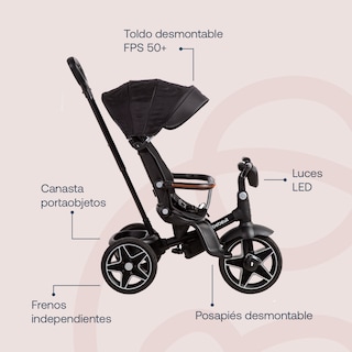 Foto 4 | Foto 4 | Triciclo para Bebé Bebesit Explorer Negro