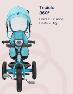 Foto 2 | Foto 2 | Triciclo 360 Evolutivo Bebesit Asiento Giratorio 3-6 Años Verde